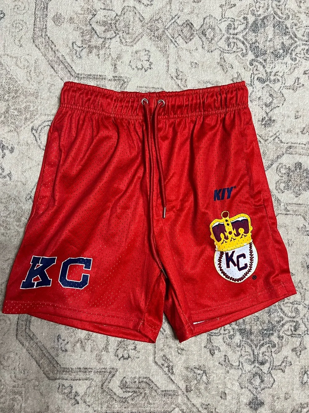 BY KIY x Negro Leagues Baseball (NLB) Kansas KC Monarchs mesh shorts